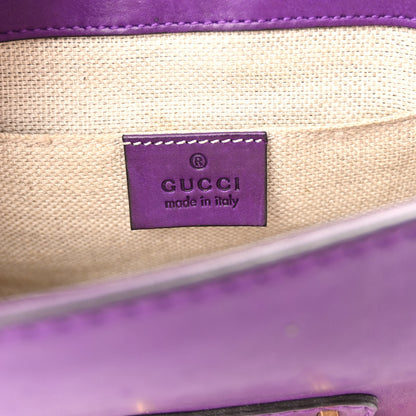 Gucci Calfskin Small Snaffle Bit Shoulder Bag Purple 6 of 11