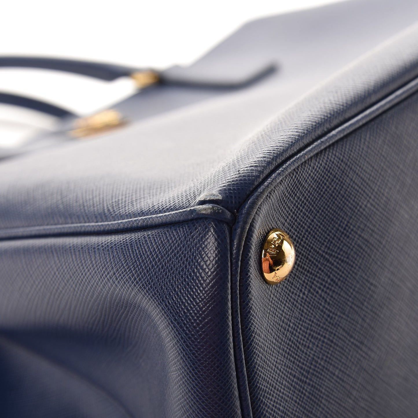 Saffiano Large Galleria Double Zip Tote Bluette