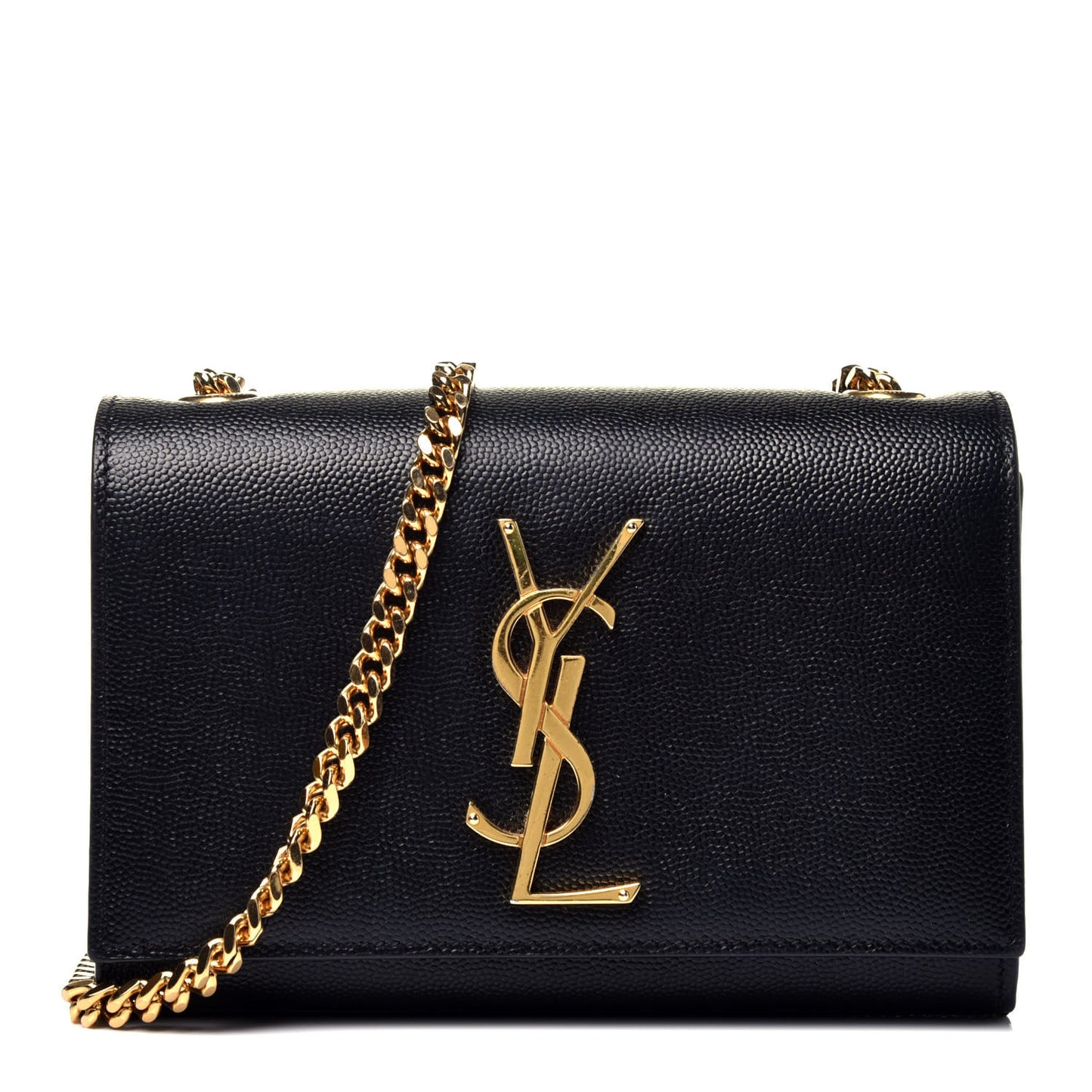 Grain De Poudre Small Monogram Kate Satchel Black
