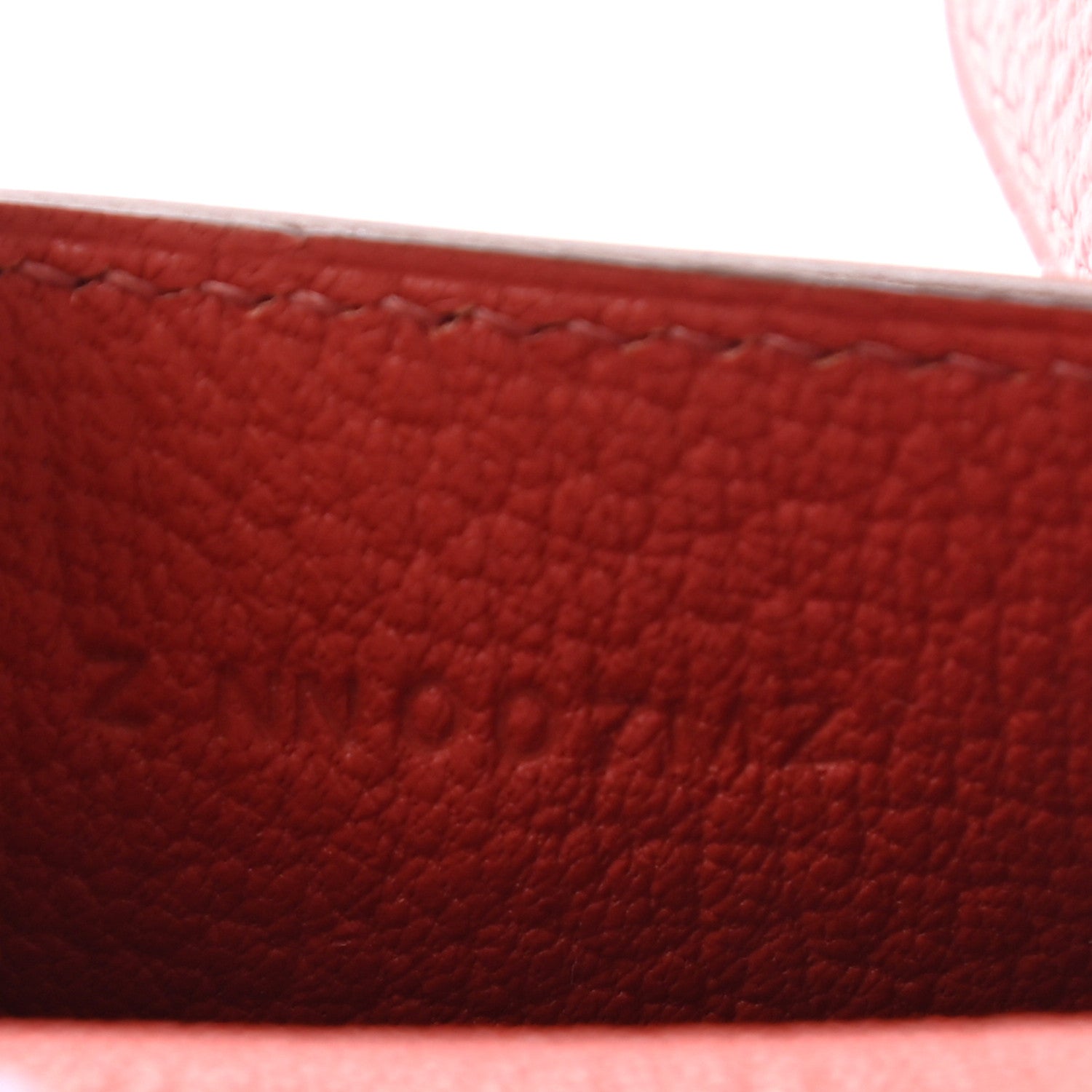 Hermes Tadelakt Chevre Mysore Kelly Quelle Idole Bag Charm Rose Sakura Sanguine Nata Sesame 6 of 6