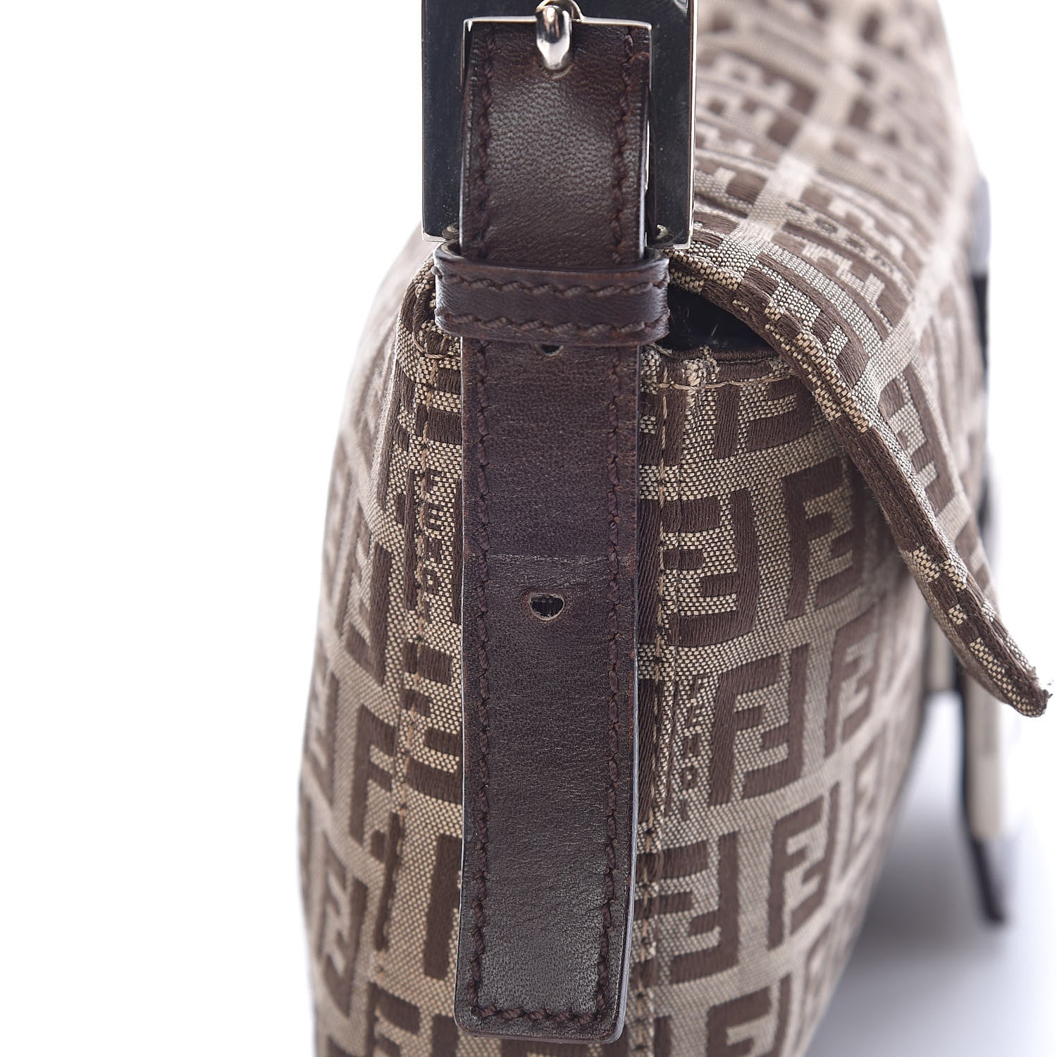 Fendi Zucchino Vitello Baguette Tobacco 9 of 14