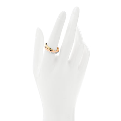Cartier 18K Pink Yellow White Gold Small Trinity Ring 58 8.25 2 of 5
