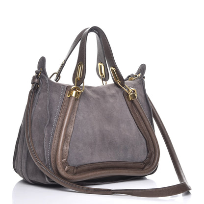 Chloe Suede Calfskin Medium Paraty Rock 4 of 8