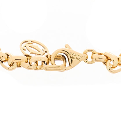 Cartier 18K Pink Yellow White Gold Trinity Cushion Shaped Bracelet 3 of 4