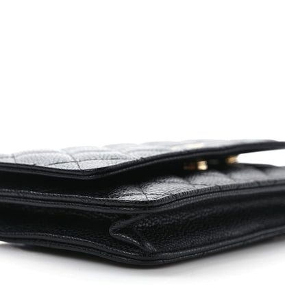 Chanel Caviar Quilted Wallet On Chain WOC Black 8 of 10