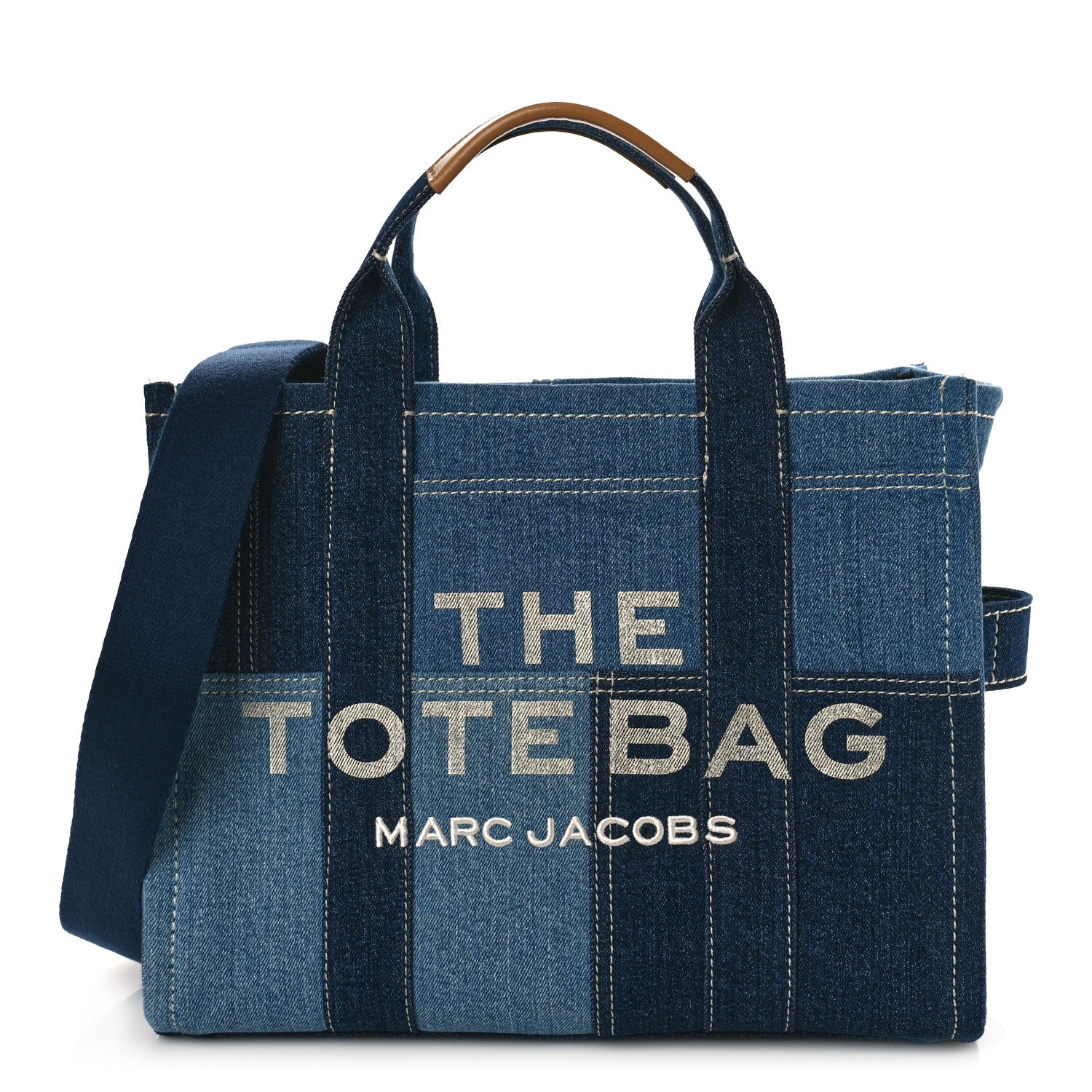 Marc Jacobs MARC JACOBS Denim Canvas Medium The Tote Bag Blue 1 of 9