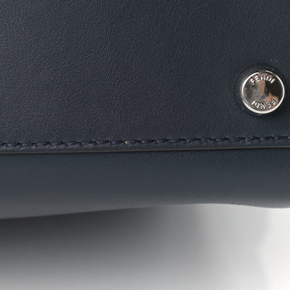Fendi Vitello Medium Peekaboo Iconic Essentially Satchel Blue Notte Flamingo Black Cherry 12 of 12