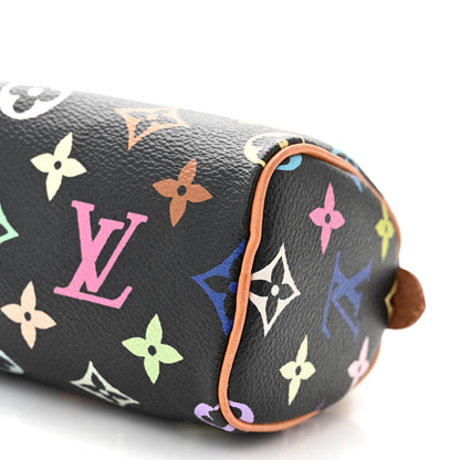Louis Vuitton Monogram Multicolor Mini Sac HL Speedy Black 9 of 9