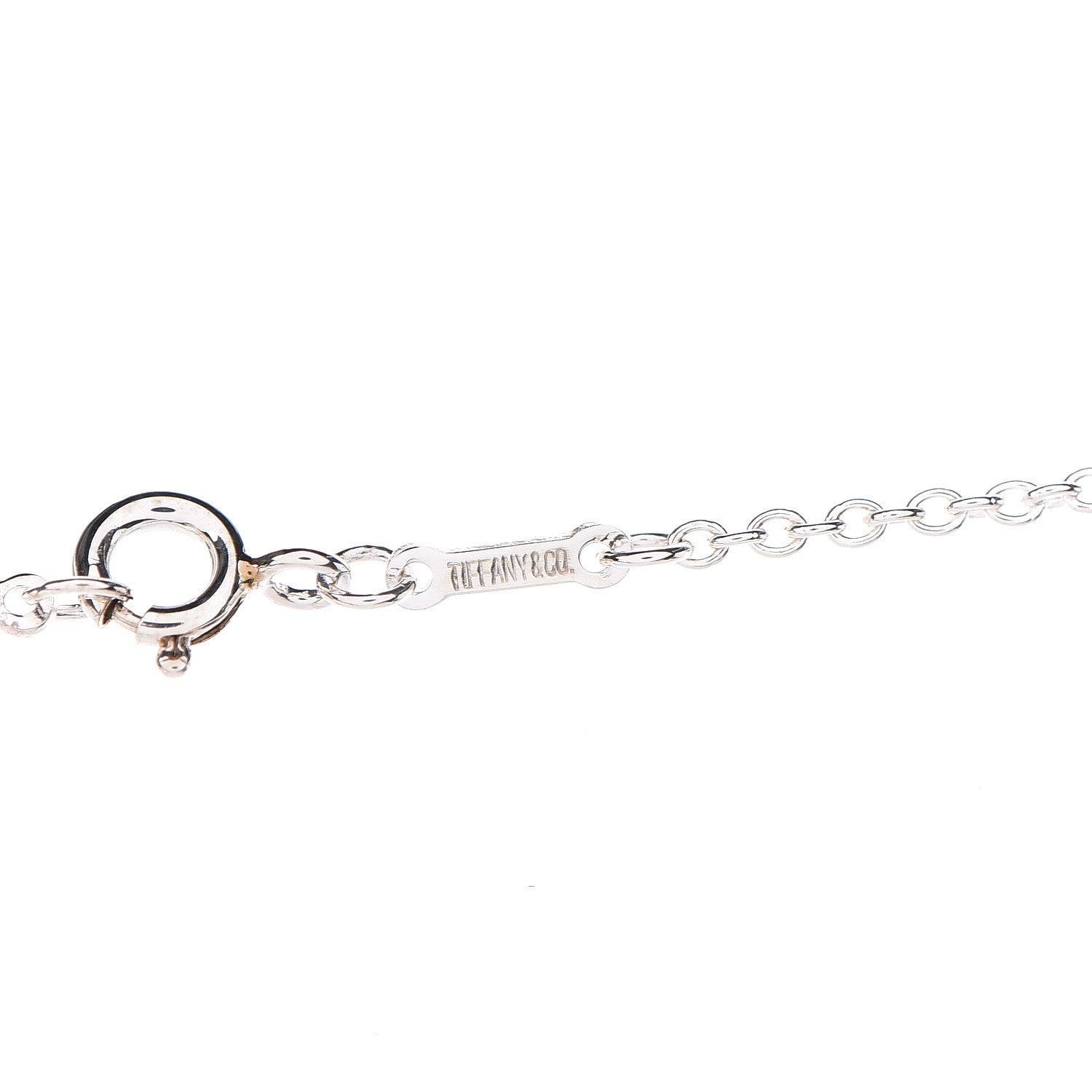 Tiffany Sterling Silver 22mm Elsa Peretti Open Heart Pendant Necklace 6 of 8