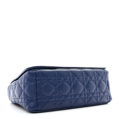 Christian Dior Calfskin Cannage Medium Caro Bag Royal Blue 6 of 19