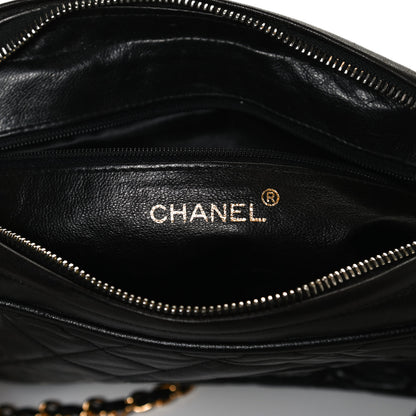 Chanel Lambskin Quilted CC Tassel Camera Case Black 6 of 11