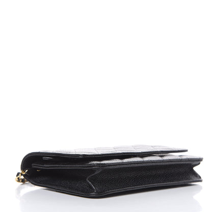 Chanel Caviar Quilted Wallet On Chain WOC Black 4 of 13