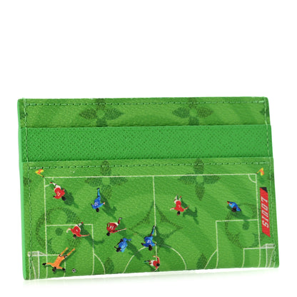 Louis Vuitton Monogram Double Card Holder Soccer Green 3 of 6