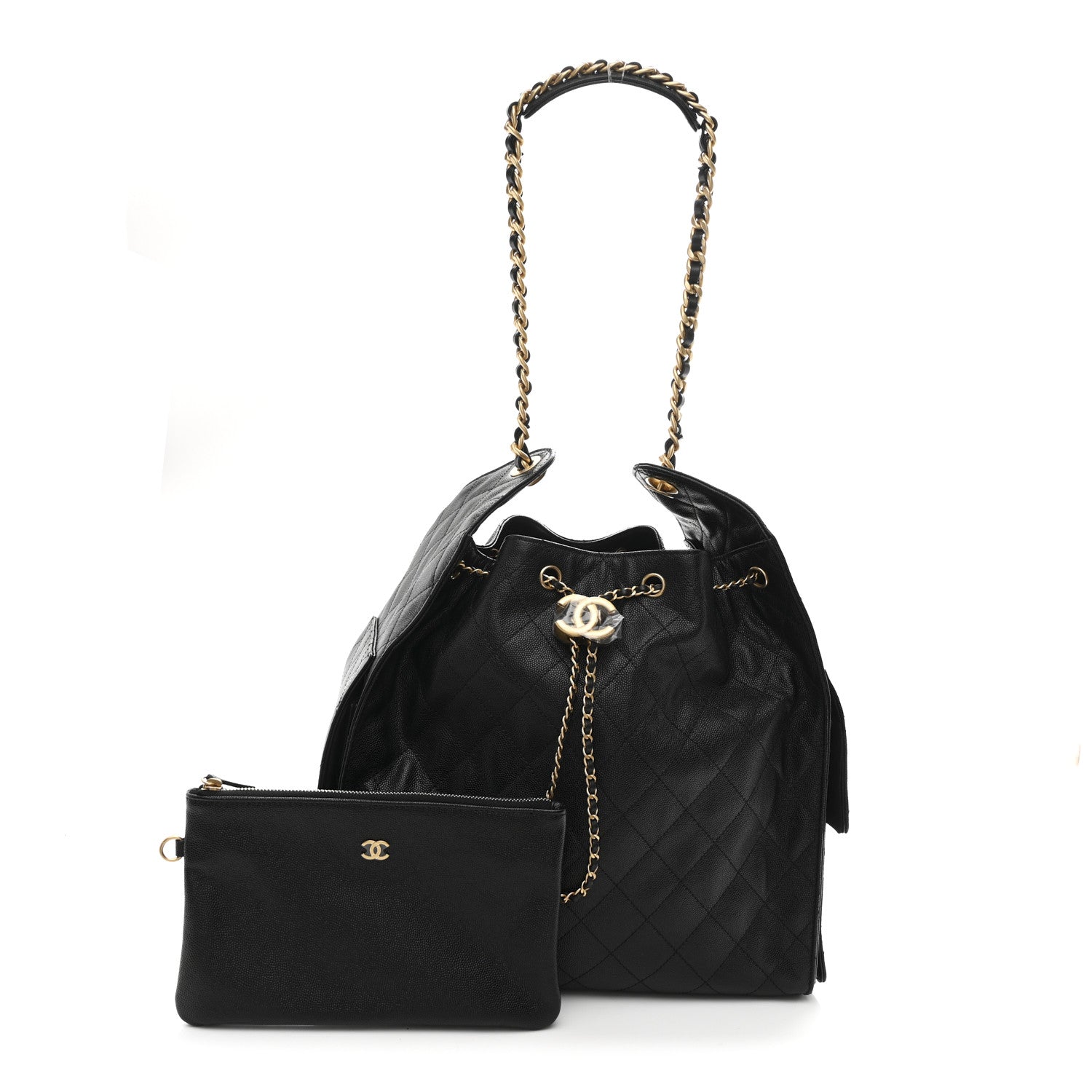 Chanel Caviar Quilted Medium Chanel 25 Handbag Black 3 of 12