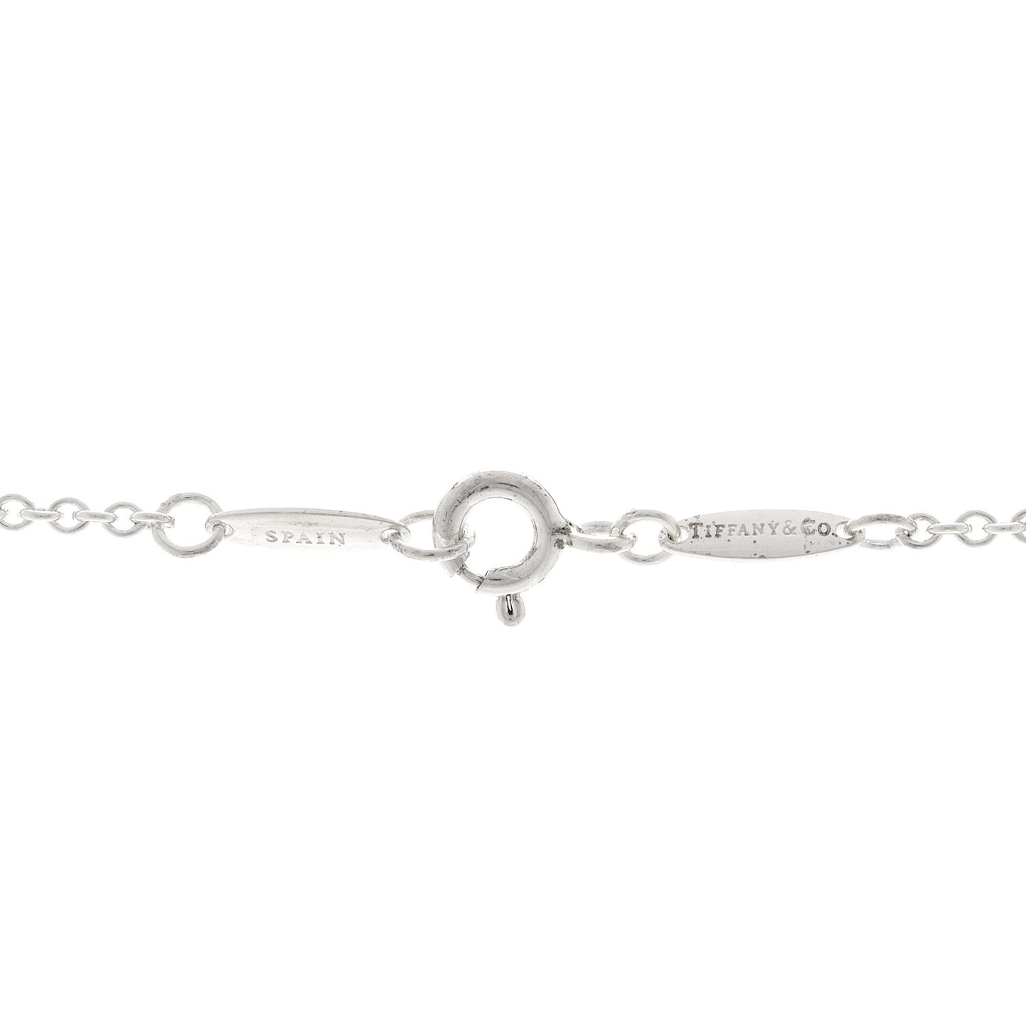 Sterling Silver 27mm Elsa Peretti Open Heart Pendant Necklace
