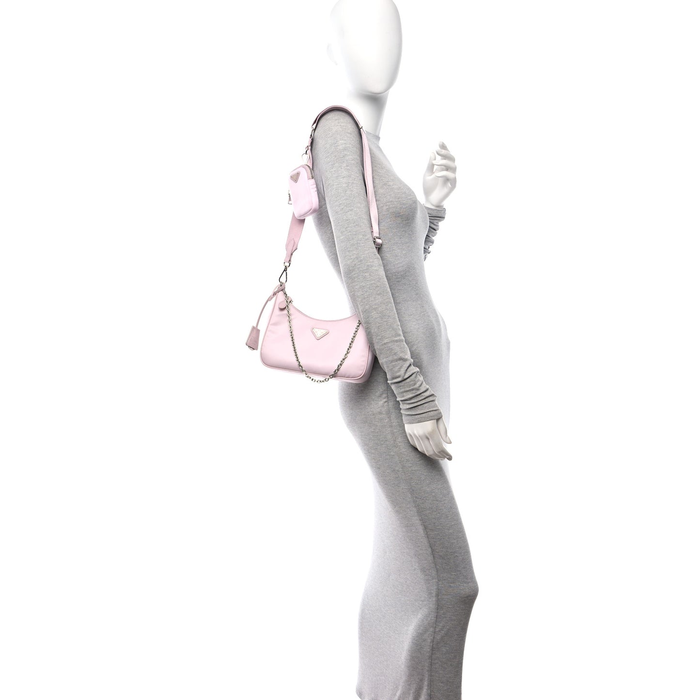 Nylon Re-Edition 2005 Shoulder Bag Alabastro