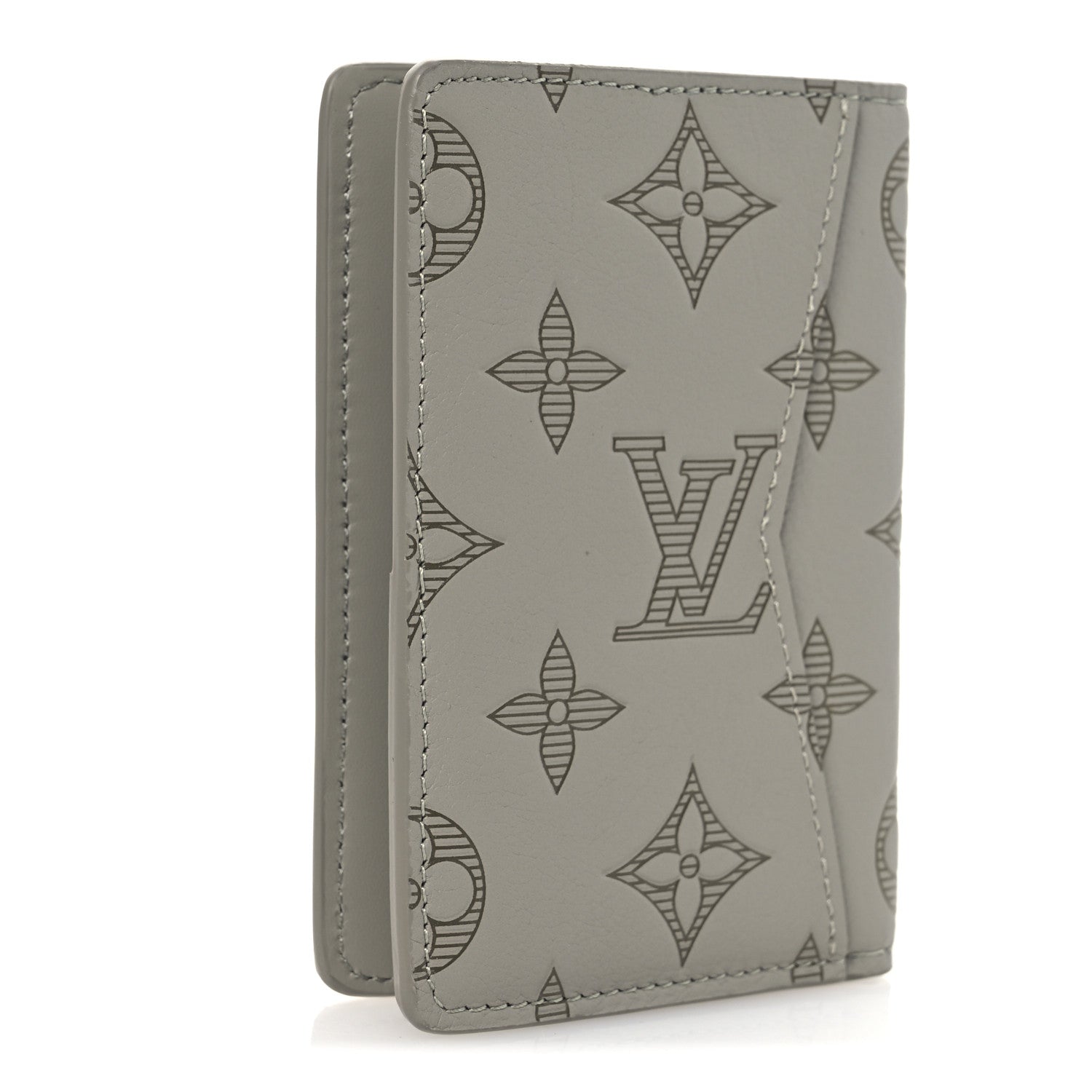 Louis Vuitton Calfskin Monogram Shadow Pocket Organizer Sand 3 of 6