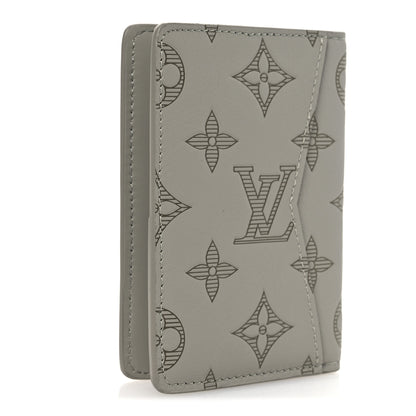 Louis Vuitton Calfskin Monogram Shadow Pocket Organizer Sand 3 of 6