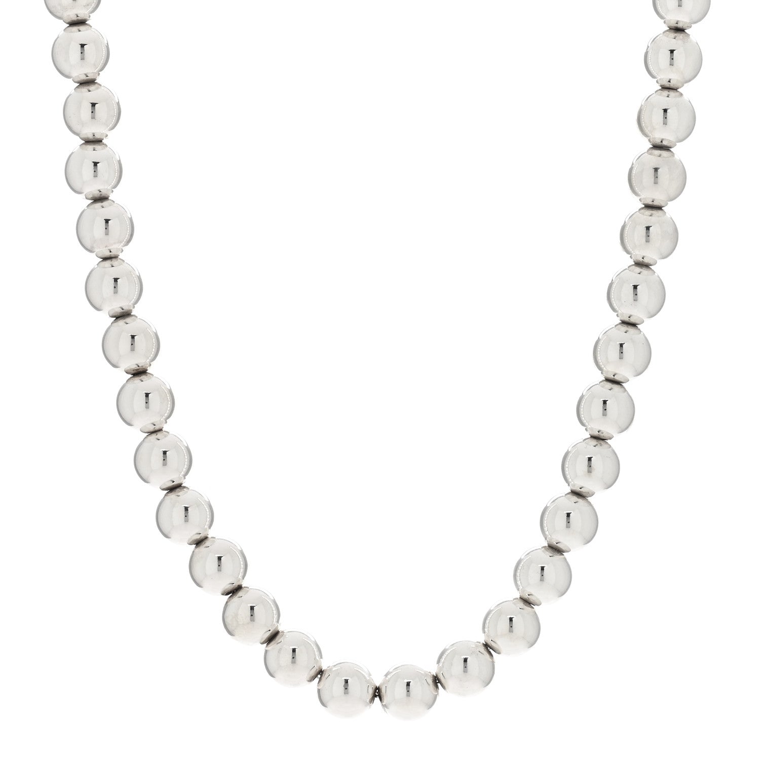 Tiffany Sterling Silver 10mm Hardwear Ball Necklace 1 of 3