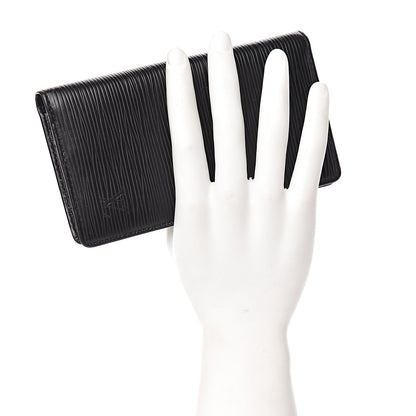 Louis Vuitton Epi Checkbook Cover Black 3 of 9