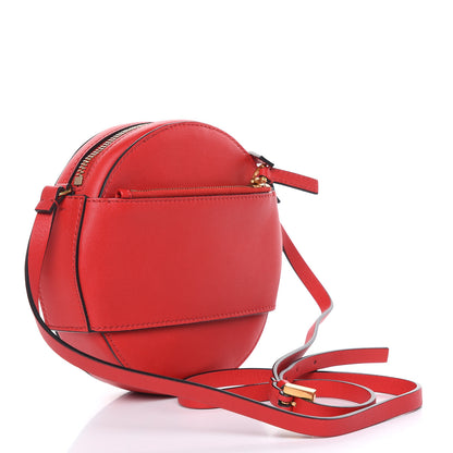 Valentino Garavani Calfskin VLogo Round Crossbody Bag Rouge Pur 3 of 8