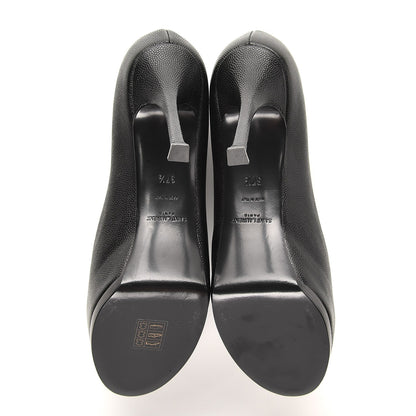 Saint Laurent Vernigolf Tribute Two 80 Platform Pumps 37.5 Black 5 of 9