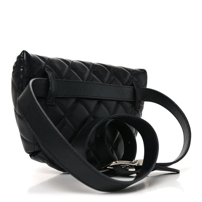 Chanel Calfskin Quilted Waist Belt Bag Black 2 of 10