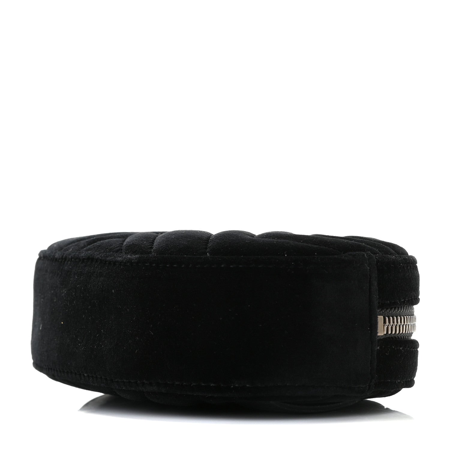 Gucci Velvet Matelasse GG Marmont Belt Bag 85 34 Black 5 of 9