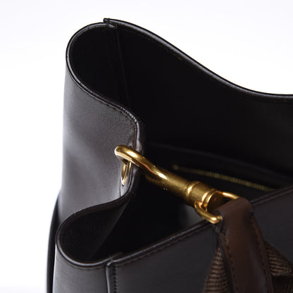 Celine Supersoft Calfskin Sangle Bucket Bag Wood 15 of 16