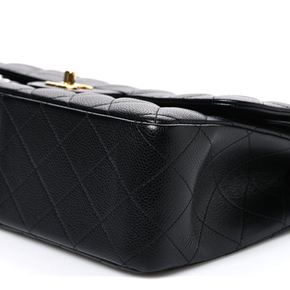 Chanel Caviar Quilted Jumbo Double Flap Black 10 of 11