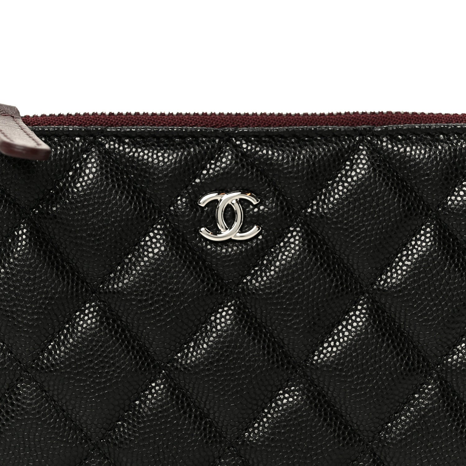 Chanel Caviar Quilted Small Cosmetic Case Black 8 of 9