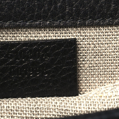 Gucci Dollar Calfskin Small Interlocking G Shoulder Bag Black 7 of 9