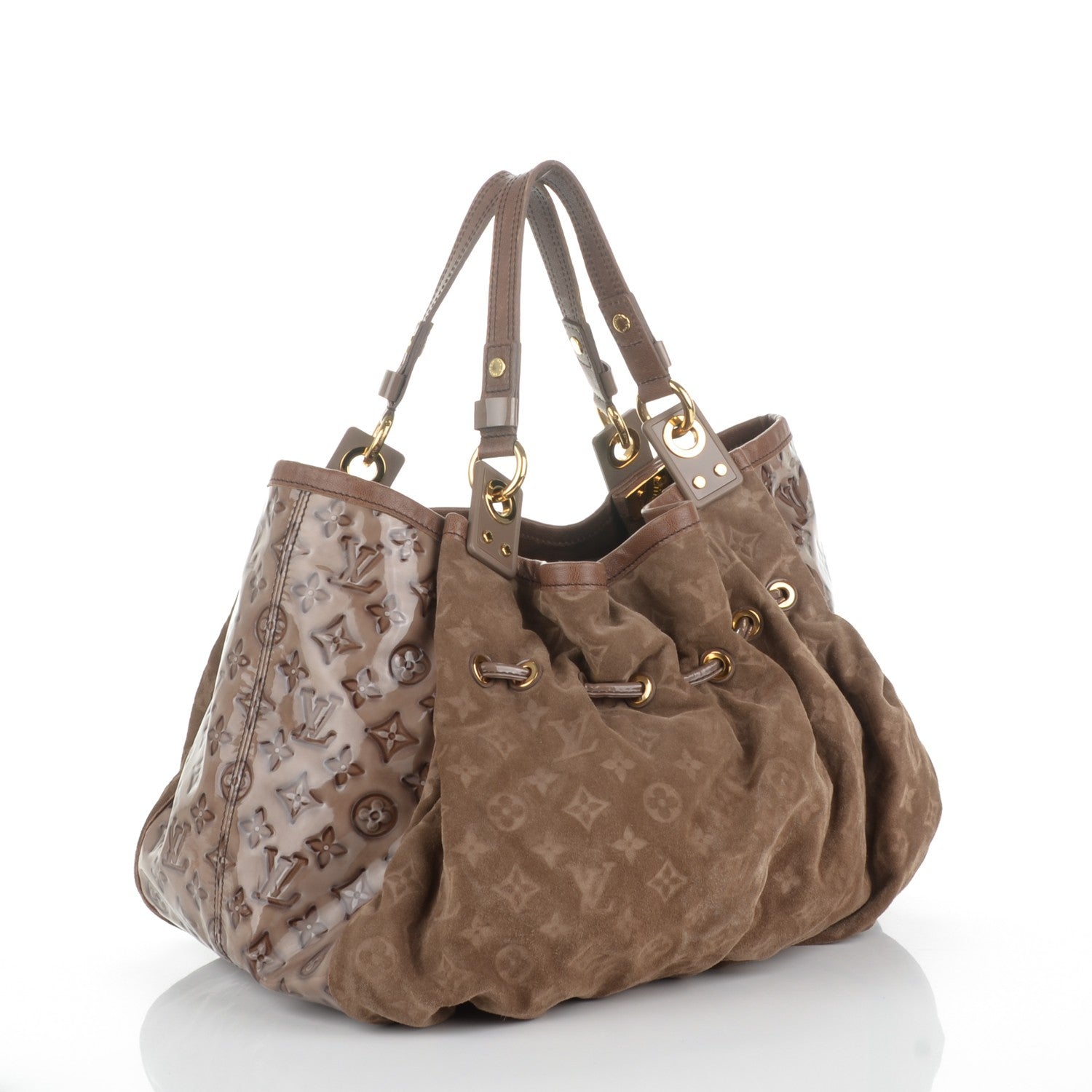 Louis Vuitton Suede Patent Monogram Irene Brown 3 of 7