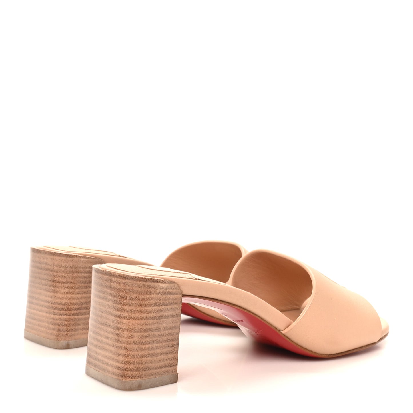 Calfskin Logo Embossed So CL 55 Mule 36 Leche Scuro