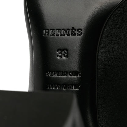 Hermes Heritage Calfskin Story Boots 38 Black 8 of 8