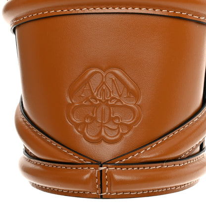 Alexander McQueen Calfskin Mini Curve Bucket Bag Tan 10 of 12