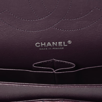 Chanel Caviar Quilted Jumbo Double Flap Dark Purple 7 of 13