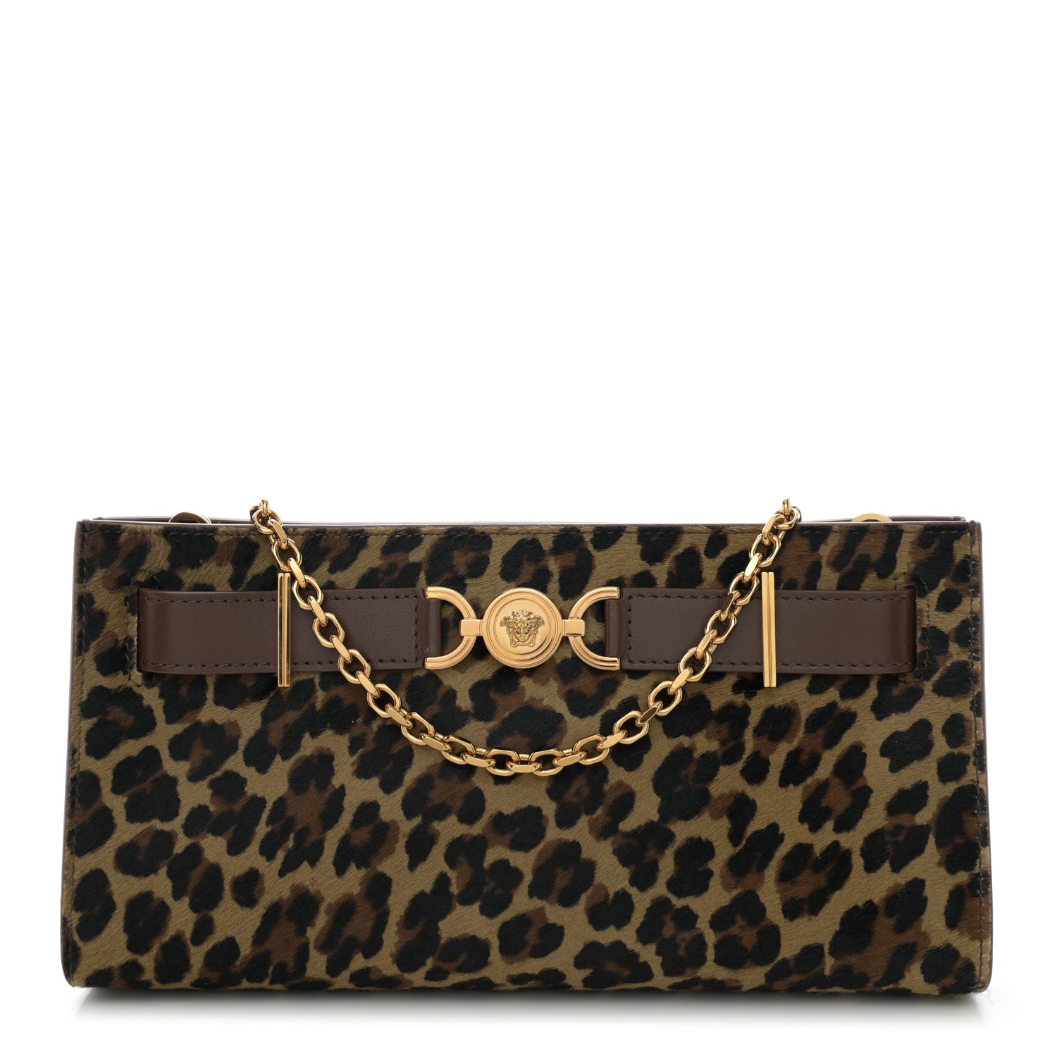 Versace Calf Hair Medusa 95 Clutch Animalier 1 of 10