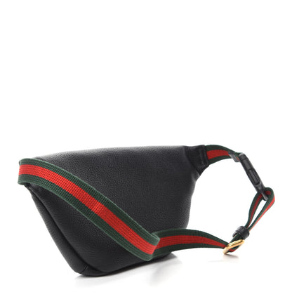 Gucci Grained Calfskin Small Logo Belt Bag Black 3 of 10