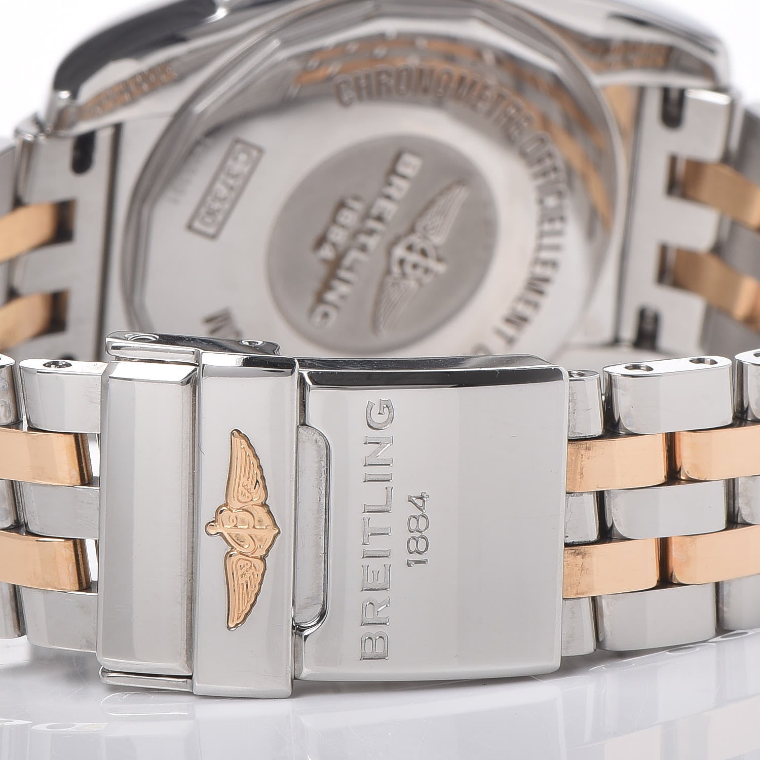 Breitling Stainless Steel 18K Rose Gold Diamond Mother of Pearl 36mm Galactic Automatic Watch C37330 10 of 14