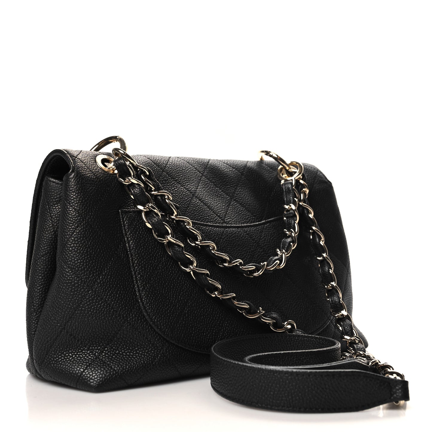 Caviar Quilted City Walk Flap Black