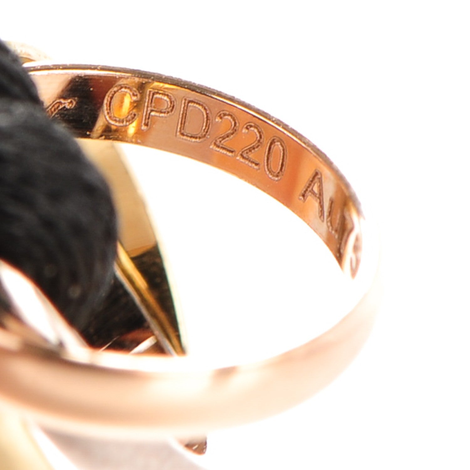 Cartier 18K Pink Yellow White Gold Trinity Adjustable Cord Bracelet 5 of 6