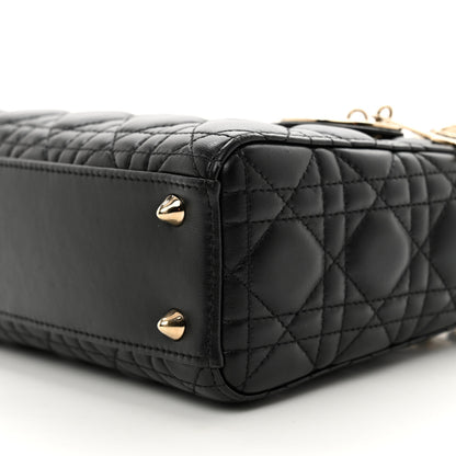 Christian Dior Lambskin Cannage Small My ABCDior Lady Dior Black 10 of 10