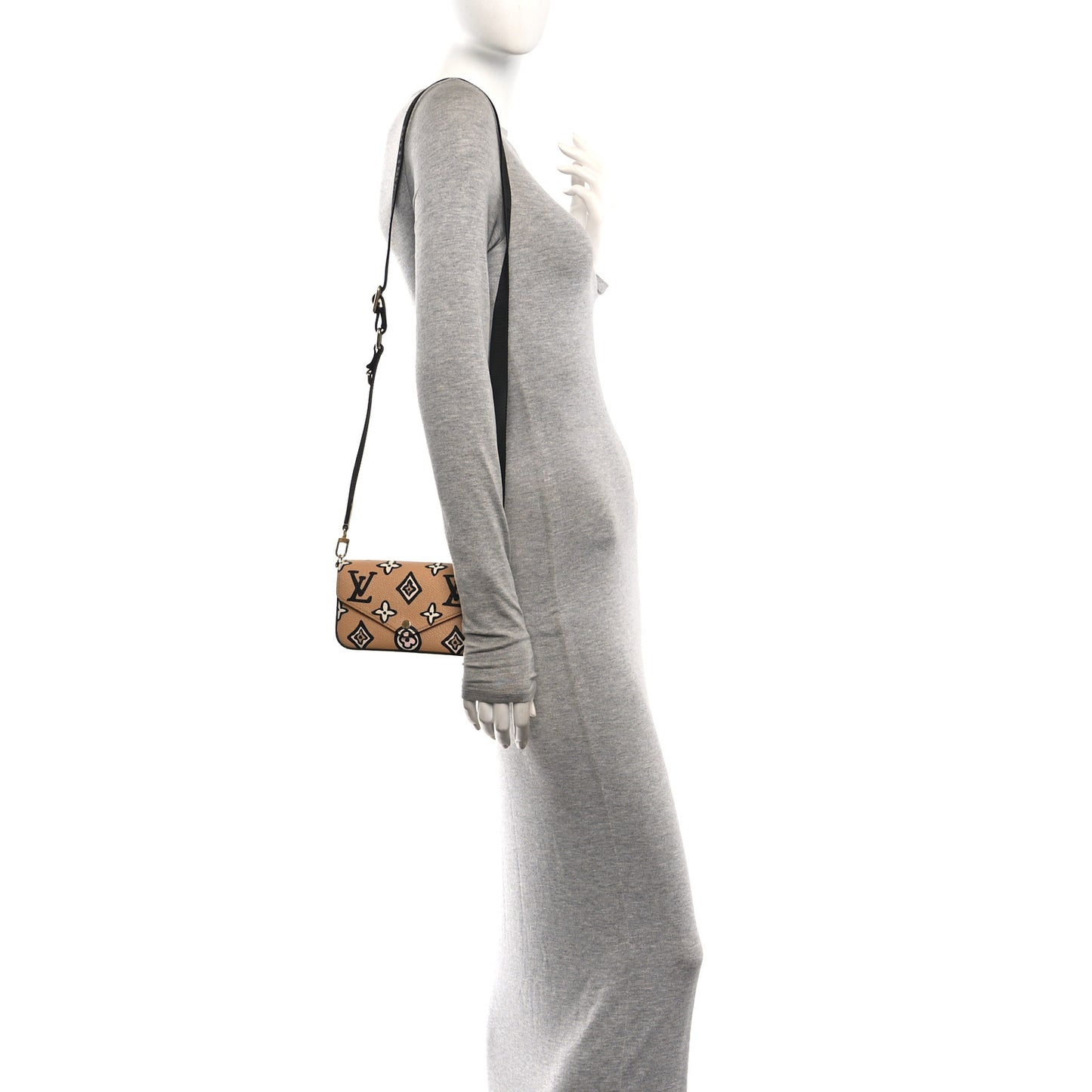 Monogram Wild At Heart Felicie Strap & Go Arizona Creme