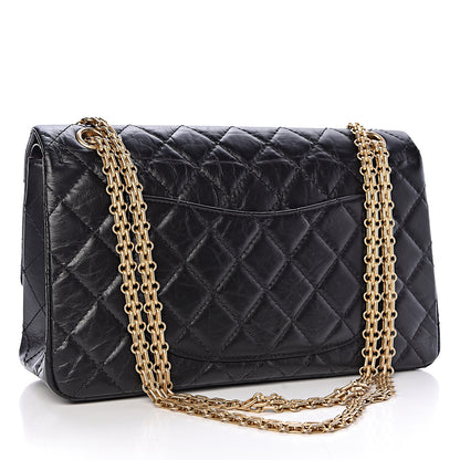 Chanel Aged Calfskin Quilted 2.55 Reissue 226 Flap Black 3 of 10