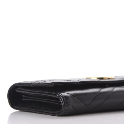 Gucci Calfskin Matelasse GG Marmont Continental Wallet Black 5 of 9