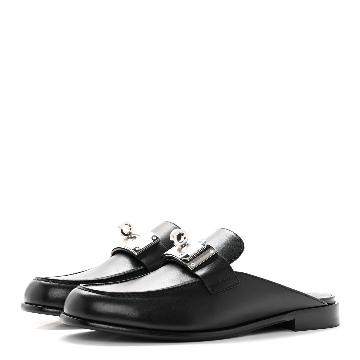 Calfskin Iota Mules 40 Black