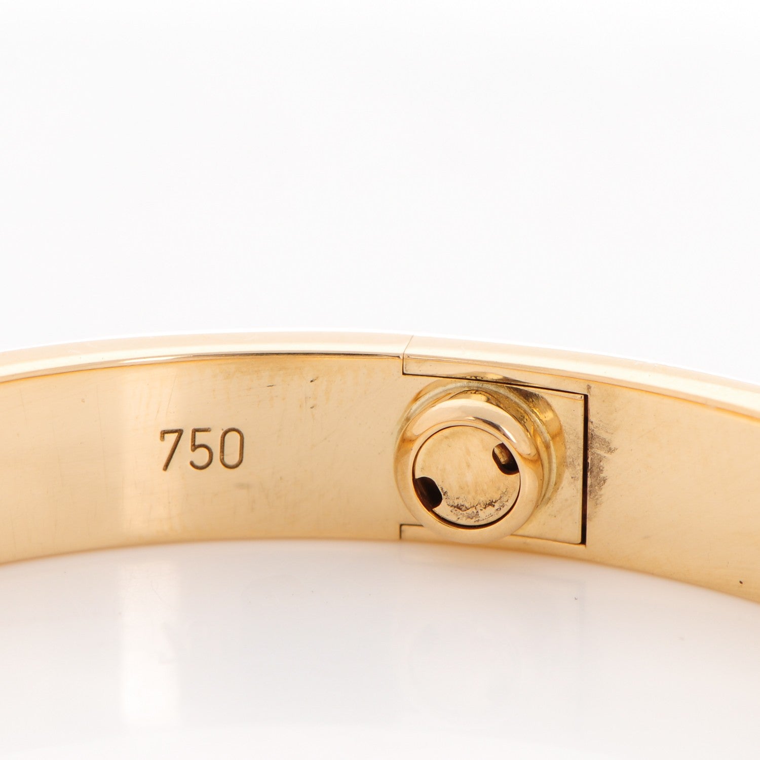 Cartier 18K Yellow Gold 4 Diamond LOVE Bracelet 16 4 of 6
