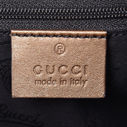 Gucci Metallic Guccissima Medium Sukey Tote Bronze 6 of 7