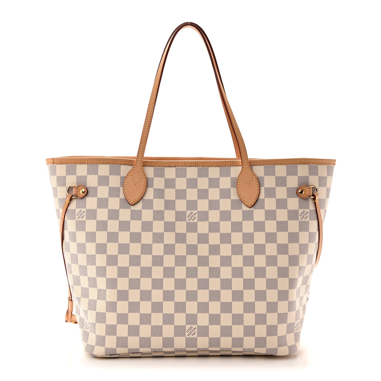 Damier Azur Neo Neverfull MM Rose Ballerine